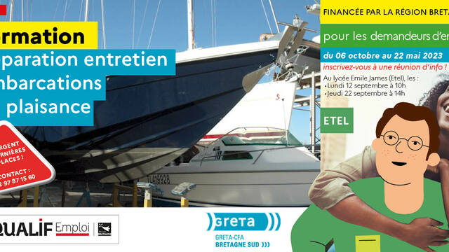 Formations secteur nautique - financement Région Bretagne 