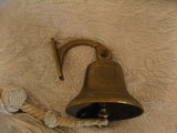 jolie cloche de bord ancienne en bronze