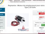 Moteur pilote Raymarine T2- 24Volts 