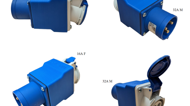 adaptateur prise de quai P17 32A/16A