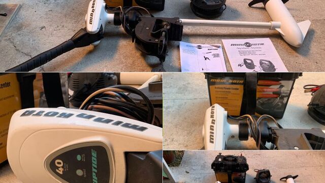 Vends moteur électrique  MINN KOTA 40 + chargeur+ caisson batterie