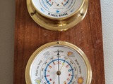 Horloge des marées et barometre 