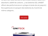 Batteries agm decharge lente et demarrage gel uniteck