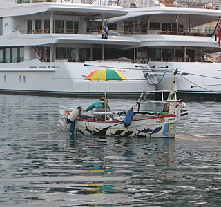 Bateaux de pêche rencontrés en mer