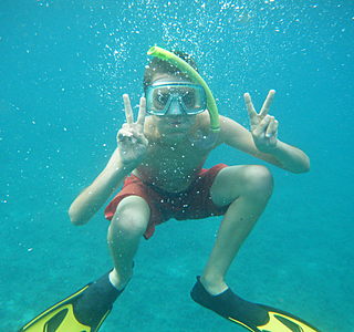 Sous l'eau...