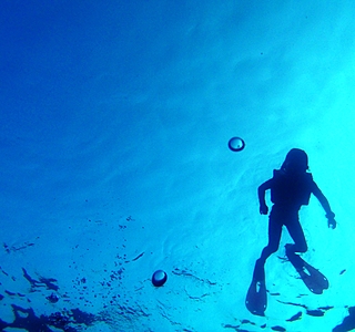 Sous l'eau...