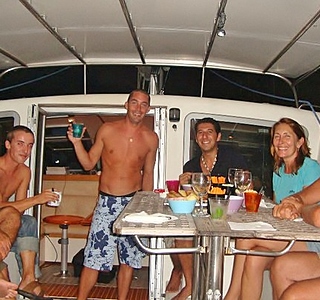 Moments de convivialité à bord