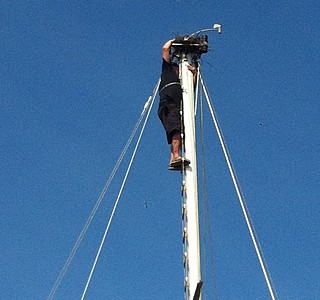 Prise de vue, depuis la tête de mat...