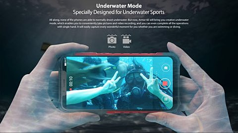 Ulefone Téléphone Incassable Armor X10 Pro, Caméra sous-Marine