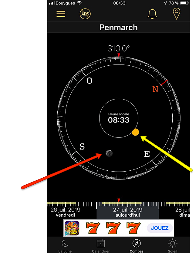 Heure Précise Levers Lune Et Soleil En Un Lieu Donné