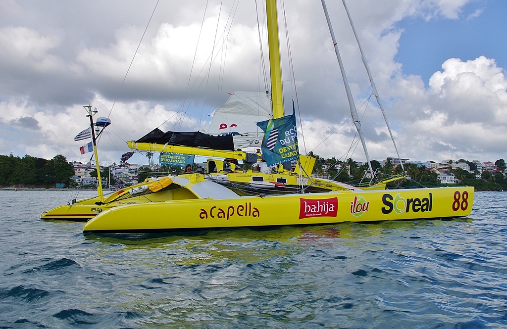 trimaran jaune