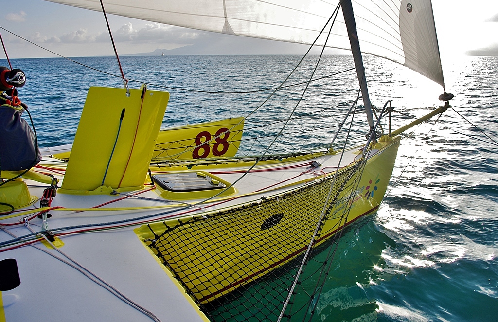 trimaran jaune